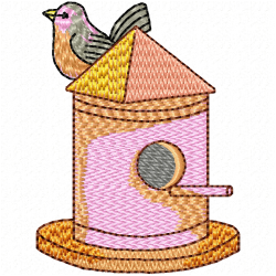 Bird Houses Embroidery Design 3 Bird Houses Embroidery Design 3